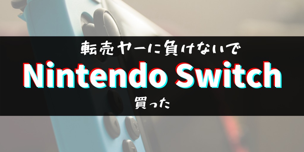 転売ヤーに負けないでNintendo Switch買った！あると便利なアクセサリ